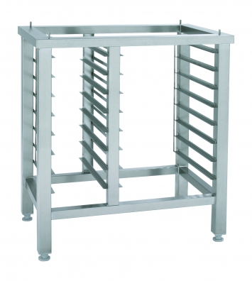 Edelstahl Untergestell mit 8 x GN 1/3 und 8 x GN 2/3